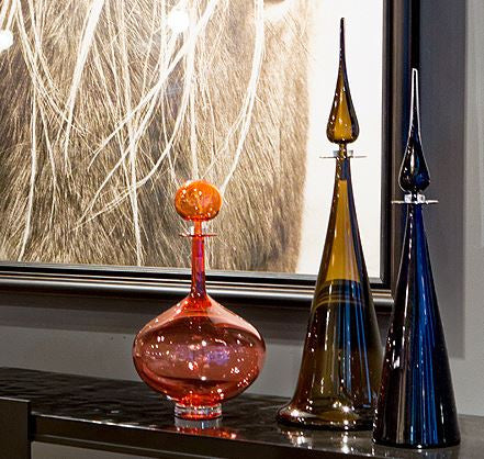 Genie Bottle Large Decanter by Joe Cariati, Modern Glass Art